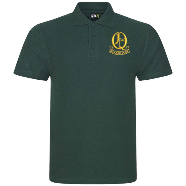 Q Battery Bottle Green Polo Shirt