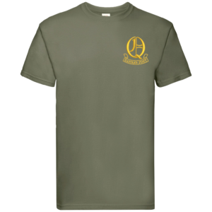 Q Battery Classic Olive Premium Cotton T-Shirt