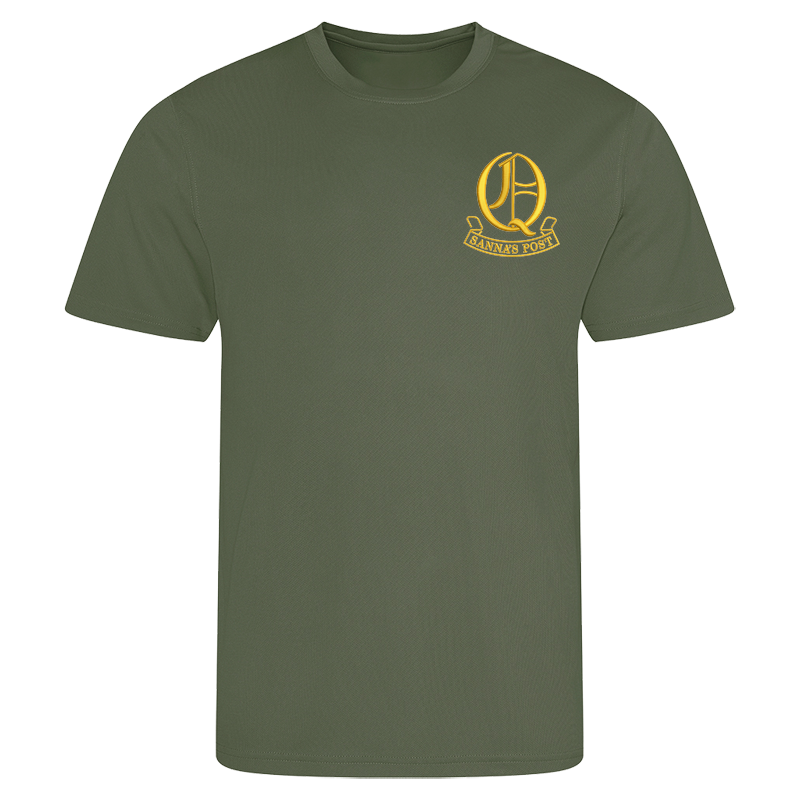 Q Battery Earthy Green Performance T-Shirt