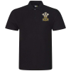 R Welsh Black Polo Shirt