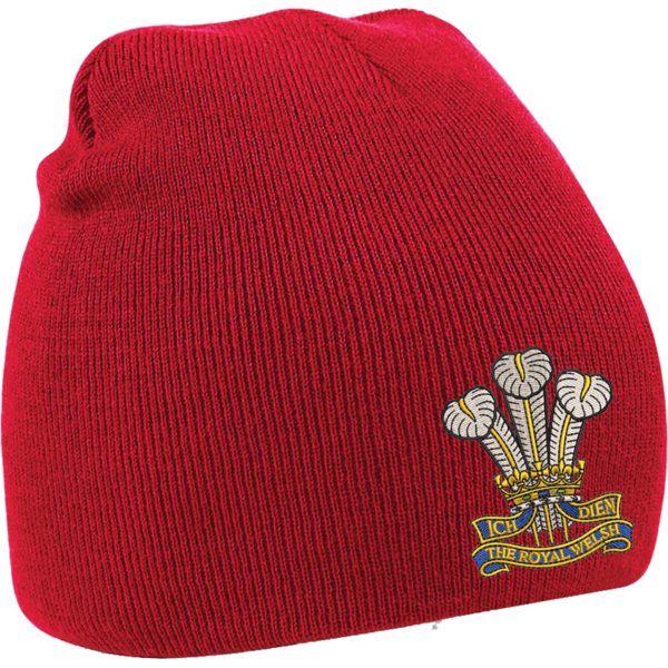 R Welsh Classic Red Beanie