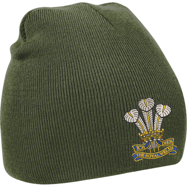 R Welsh Olive Green Beanie