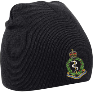 RAMC CR Black Beanie