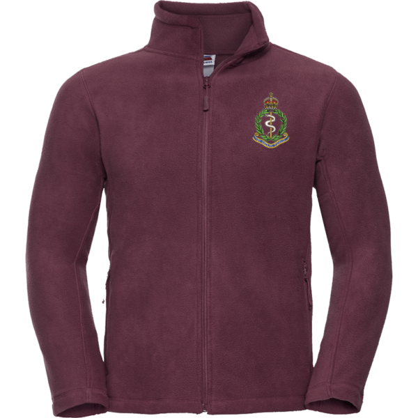 RAMC CR Burgundy Fleece