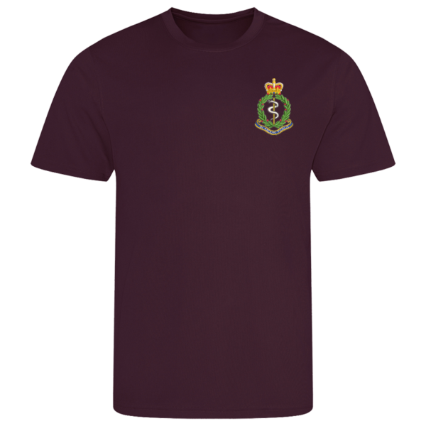 RAMC ER Burgundy Performance T-Shirt