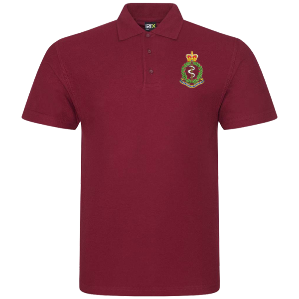 RAMC ER Burgundy Polo Shirt
