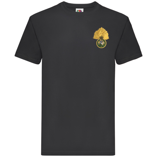 RRF Cap badge Black Premium Cotton T-Shirt