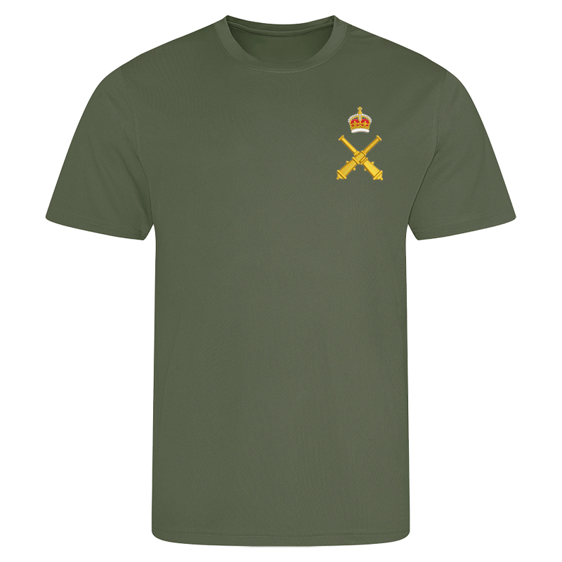 RSA Gunnery Staff CR Earthy Green Performance T-Shirt