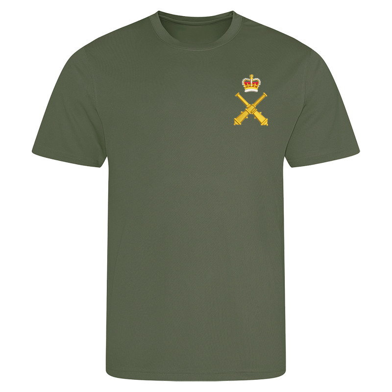 RSA Gunnery Staff ER Earthy Green Performance T-Shirt