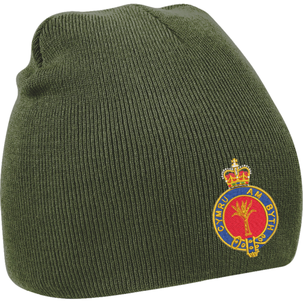 Welsh Guards ER Olive Green Beanie