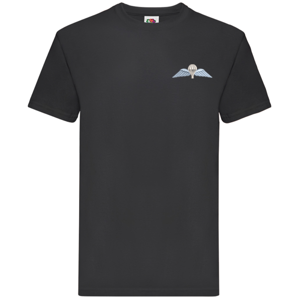 Wings Black Premium Cotton T-Shirt