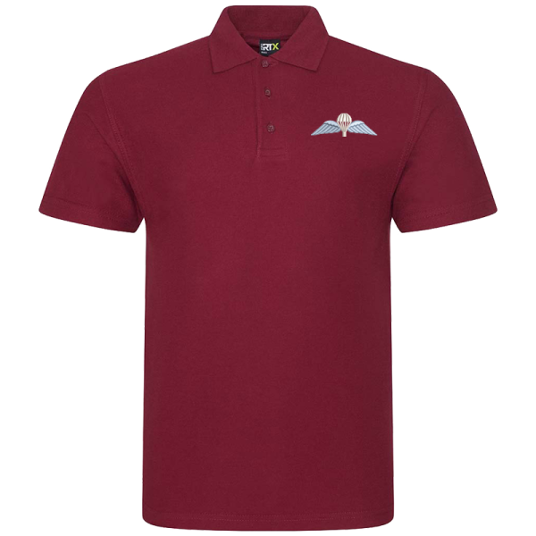 Wings Burgundy Polo Shirt