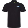 Wings & Dagger Black Polo Shirt