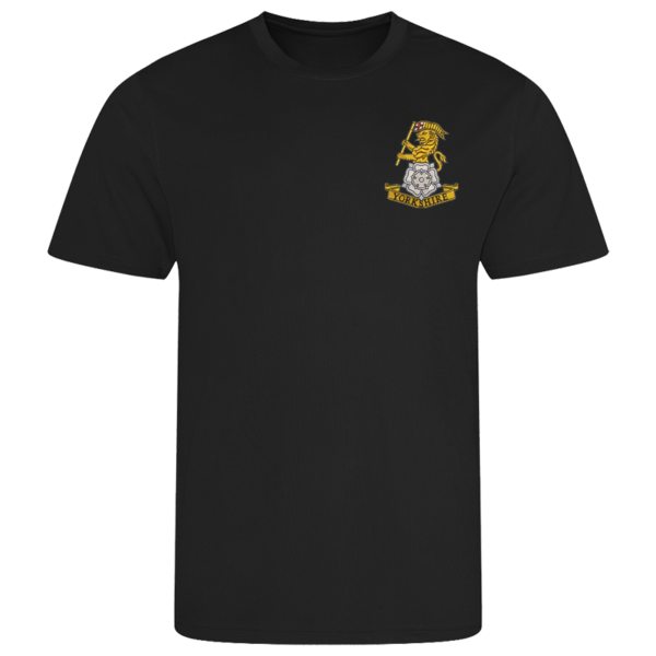 Yorkshire Regt Black Performance T-Shirt