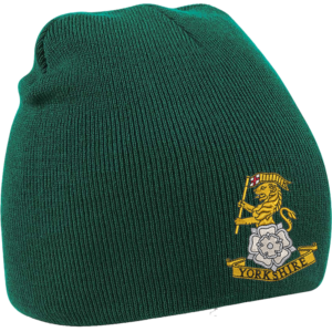 Yorkshire Regt Bottle Green Beanie