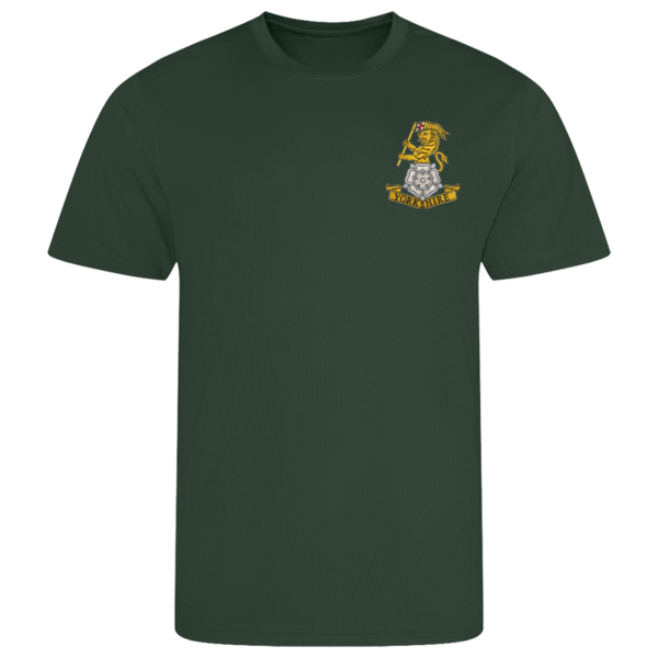 Yorkshire Regt Bottle Green Performance T-Shirt