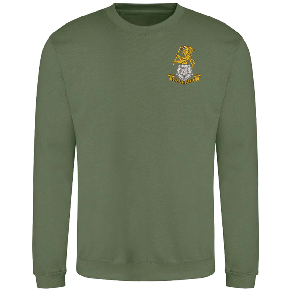 Yorkshire Regt Earthy Green Sweatshirt