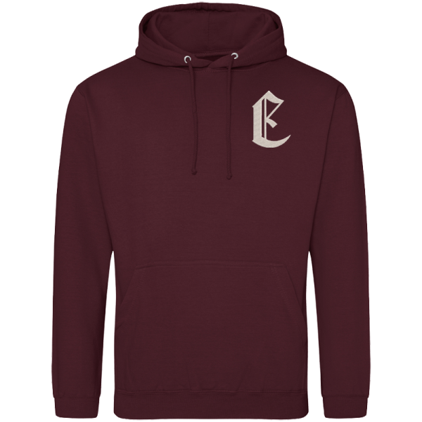 E Battery Burgandy Hoodie