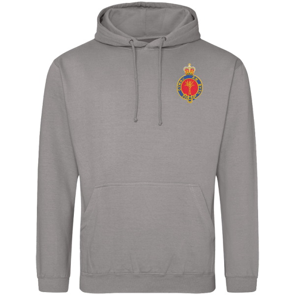 Welsh Guards Er Platnum Grey Hoodie